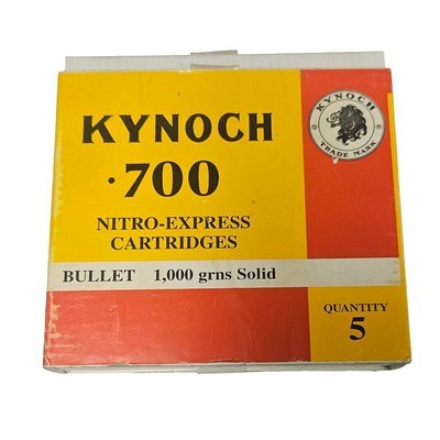 Kynoch .700 - Nitro Express Cartridges - 1000 Grain Sold - 5 Count (5 AVAILABLE) - Image 1 of 1