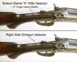 Rare Drilling! Thieme & Schlegelmilch "Nimrod" 20 Gauge SxS Shotgun & 410 Gauge Rifle - 4 of 14