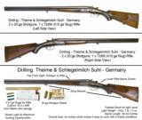 Rare Drilling! Thieme & Schlegelmilch "Nimrod" 20 Gauge SxS Shotgun & 410 Gauge Rifle - 2 of 14