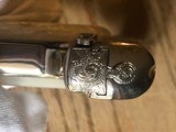 Collector Grade 1920 Engraved Nickel Colt 1908 Vest Pocket .25 ACP With Display Case - 8 of 14