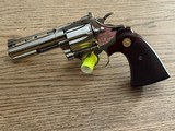 Collector Grade 1976 Nickel 4” Colt Diamondback 38 Special With Original Box And Colt Archive Letter - 3 of 15
