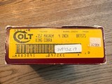 Collector Grade 1988 Bright Stainless Steel 4” Colt King Cobra 357 Magnum with Original Box and Colt Archive Letter to Lew Horton - 11 of 11