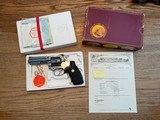 Collector Grade 1988 Bright Stainless Steel 4” Colt King Cobra 357 Magnum with Original Box and Colt Archive Letter to Lew Horton - 1 of 11