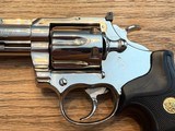 Collector Grade 1988 Bright Stainless Steel 4” Colt King Cobra 357 Magnum with Original Box and Colt Archive Letter to Lew Horton - 5 of 11