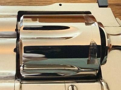 High Condition Collector Grade 1977 Bright Nickel 4” Colt Python .357 Magnum with Original Box and Colt Archive Letter - Image 5 of 15