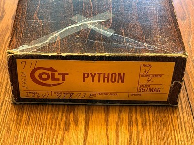 High Condition Collector Grade 1977 Bright Nickel 4” Colt Python .357 Magnum with Original Box and Colt Archive Letter - Image 14 of 15