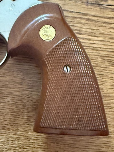 High Condition Collector Grade 1977 Bright Nickel 4” Colt Python .357 Magnum with Original Box and Colt Archive Letter - Image 11 of 15