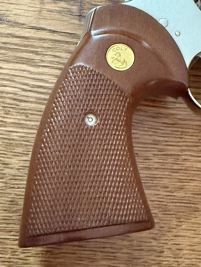 High Condition Collector Grade 1977 Bright Nickel 4” Colt Python .357 Magnum with Original Box and Colt Archive Letter - Image 12 of 15