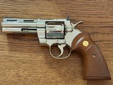 High Condition Collector Grade 1977 Bright Nickel 4” Colt Python .357 Magnum with Original Box and Colt Archive Letter - Image 3 of 15
