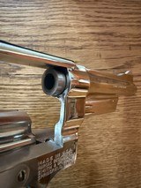 High Condition Collector Grade 1979 Bright Nickel 5” S&W 27-2 .357 Mag P&R 3Ts with Wooden Presentation Case, Outer Shipping Box, & Archive Letter - Image 6 of 15