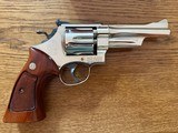 High Condition Collector Grade 1979 Bright Nickel 5” S&W 27-2 .357 Mag P&R 3Ts with Wooden Presentation Case, Outer Shipping Box, & Archive Letter - Image 3 of 15