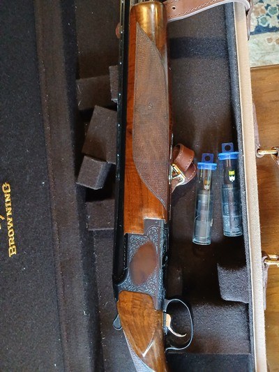 Orvis Browning B125 Limited A. Poes Engraved O/U - Image 9 of 12