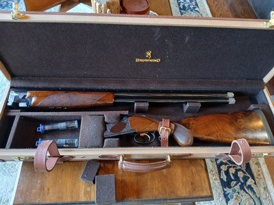 Orvis Browning B125 Limited A. Poes Engraved O/U - Image 1 of 12