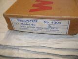 Winchester 43 22 Hornet Factory Drilled NIB! - 22 of 23