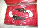 Colt #4 Derringer Set Nickel New in Case - 1 of 4