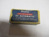 Peters Rustless 25 Automatic Ammo Partial Box - 1 of 9