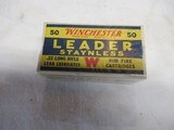Full Early box Winchester Leader Staynless 22LR - 1 of 6