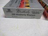 2 Full Boxes Factory Weatherby 300 Weatherby Magnum Ammo - 2 of 7
