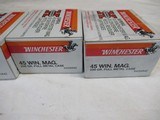 4 Full boxes 80 Rds Winchester Super X 45 Win Mag Ammo - 4 of 6