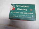 Full box 20 Rds Remington Kleanbore 375 H&H Magnum - 1 of 5