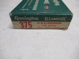 Full box 20 Rds Remington Kleanbore 375 H&H Magnum - 2 of 5