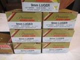 9 Boxes 180 Rds Federal Hydra-shok Jacketed 9MM Luger Ammo - 3 of 5