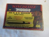 Full Box Winchester Silvertip 300 H&H Magnum Bear Box 20rds - 1 of 9