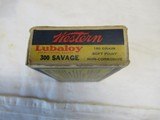 Full Box Western Lubaloy 300 Savage Ammo - 6 of 9