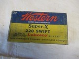 Full Box Western Super X 220 Swift Lubaloy 20 Rds - 1 of 9