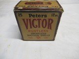 Full Box Peters Victor Rustless Smokeless 12 ga Shotgun Shells - 1 of 10