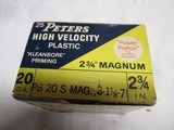 Full Box Peters High Velocity 20ga Magnum - 2 of 9