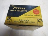 Full Box Peters High Velocity 16ga Rifled Slugs - 2 of 10
