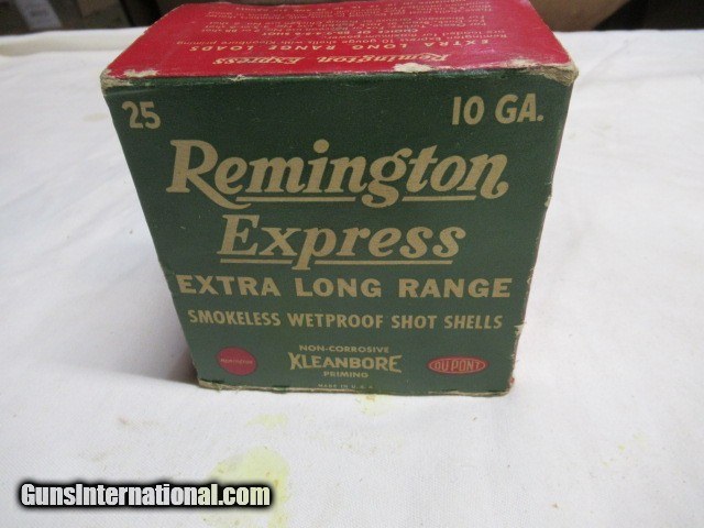 Full Box Remington Express Extra Long Range Kleanbore 10ga