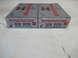 33 Full Rds & 7 Empty Casings Winchester Super X 358 Factory Ammo - 2 of 5