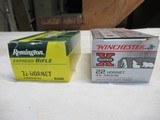 2 Partial Boxes 22 Hornet Factory Ammo - 1 of 5