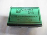 62 Sierra 6MM Hollow Point Bullets - 1 of 4