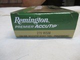 Full Box 20 Rds Remington Premier Accutip 270 WSM Ammo - 2 of 4