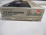 Full Box 20 Rds Weatherby 378 Wby Mag Triple Shock Bullet Ammo - 2 of 6