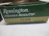 Partial Box 16 Rds Remington Premier Accutip 270 WSM Ammo - 2 of 3