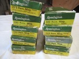 9 Boxes 180 Rds Remington 222 Rem Magnum Factory Ammo - 2 of 4
