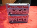 2 Boxes 40 Rds Winchester Super X 325 WSM Factory Ammo - 1 of 4
