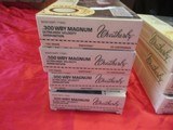 8 Boxes 160 Rds Weatherby 300 Wby Mag Factory Ammo - 2 of 6