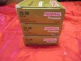 3 Boxes 60 Rds Federal Premium 25-06 Factory Ammo - 1 of 3