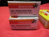 3 Boxes 60 Rds Winchester 284 Factory Ammo - 2 of 7
