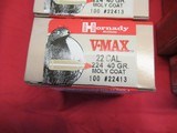 14 Boxes 1400 Hornady V-Max 22 Cal bullets - 2 of 4