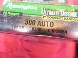 2 Boxes 40 Rds Remington Ultimate Defense 380 Auto Ammo - 3 of 3