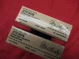 2 Boxes 40 Rds Weatherby 270 Win Ammo - 2 of 3