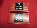 2 Boxes 100 Rds Fiocchi 32 Wad Cutter Ammo - 1 of 4