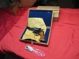 Smith & Wesson 57 41 Mag 4" blue with wood presentation box - 1 of 14