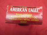 1 Box 50 Rds Federal American Eagle 9MM Luger Automatic Pistol Factory Ammo - 2 of 4